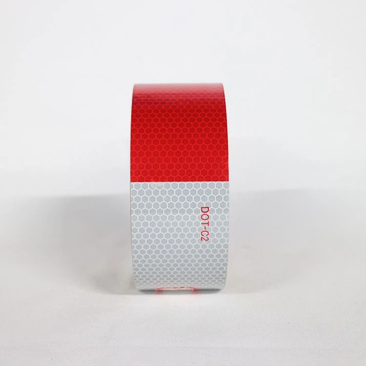 white red reflective tape