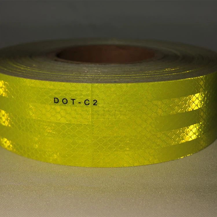 Fluorescent Yellow  Reflective Tape for vehicles
