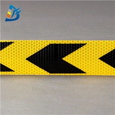 Yellow and Black Arrow Mark Reflective Tape