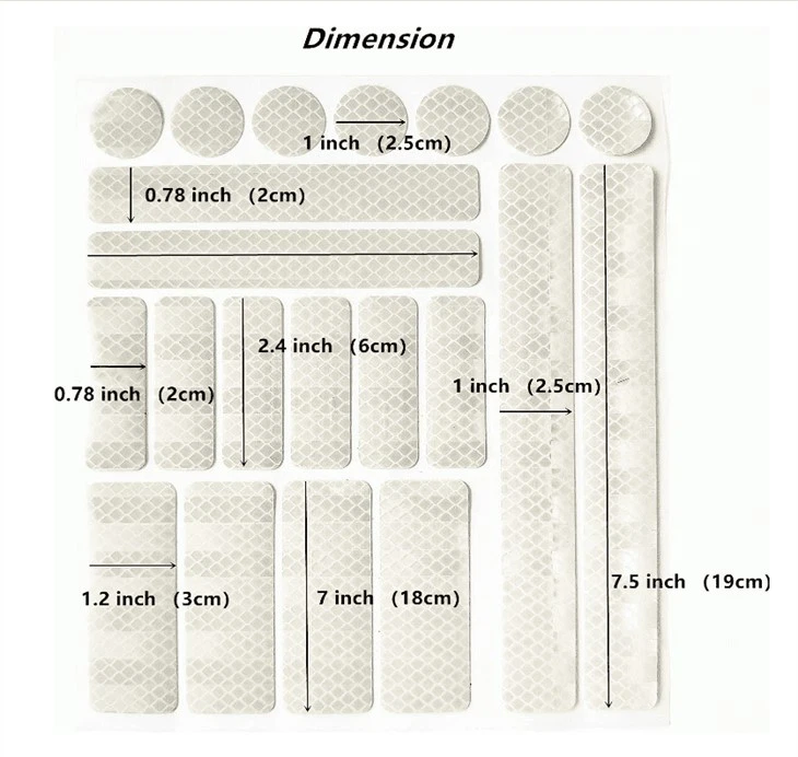 Custom Reflective Helmet Sticker