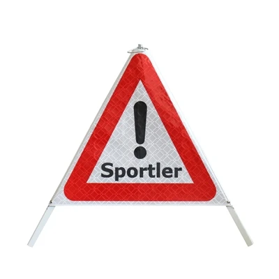 What is Reflective Sportle Tripod Warning Sign?