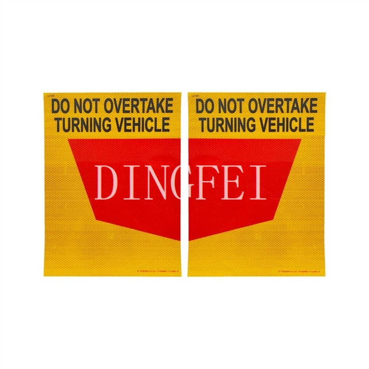Rear Marking Plate Sticker