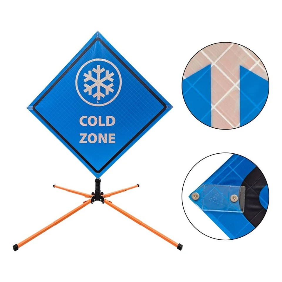 Foldable Roll-Up Hazard Signs