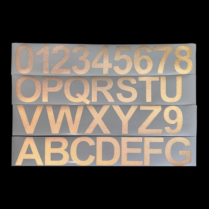 Custom Black Reflective Number Sticker suppliers