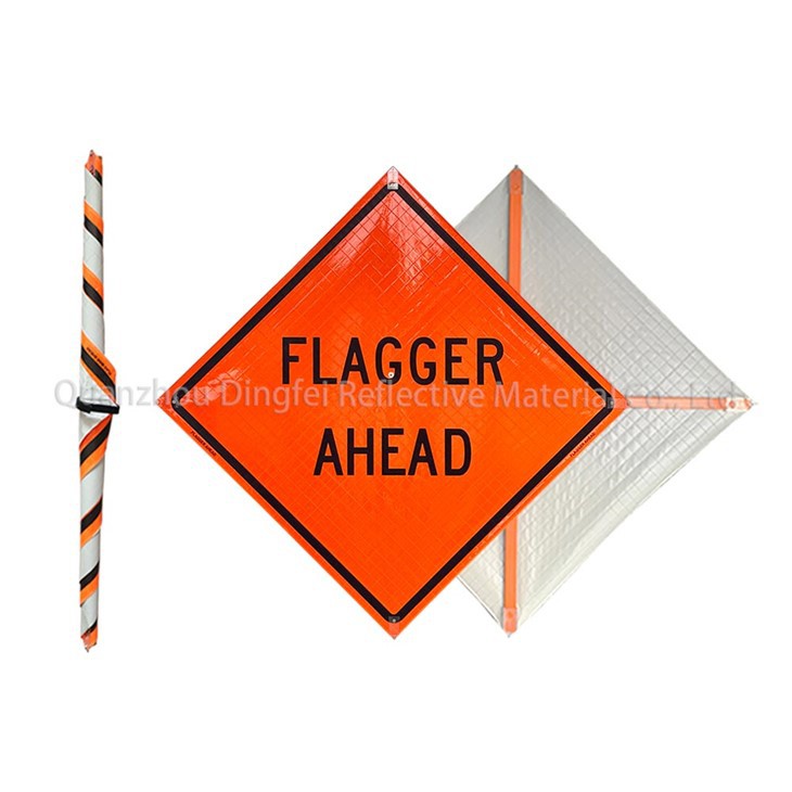 Flagger Ahead Roll Up Signs Supplie