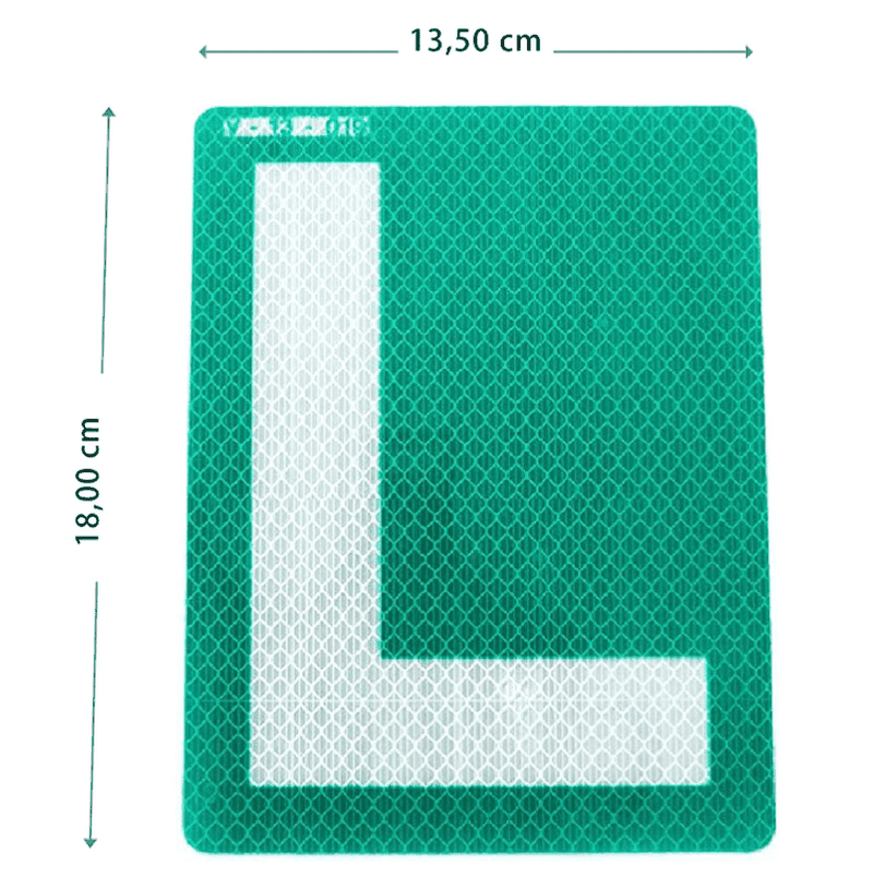 Reflective V13 Approved L Plate Adhesive Sticker 3 Reflective V13 Approved L Plate Adhesive Sticker 3
