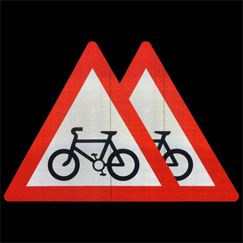 Diamond Grade Reflective Aluminum Cycle Route Ahead Sign 5 Diamond Grade Reflective Aluminum Cycle Route Ahead Sign 5