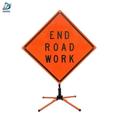 Understanding the Importance of Reflective End Road Work Roll Up Traffic Signs