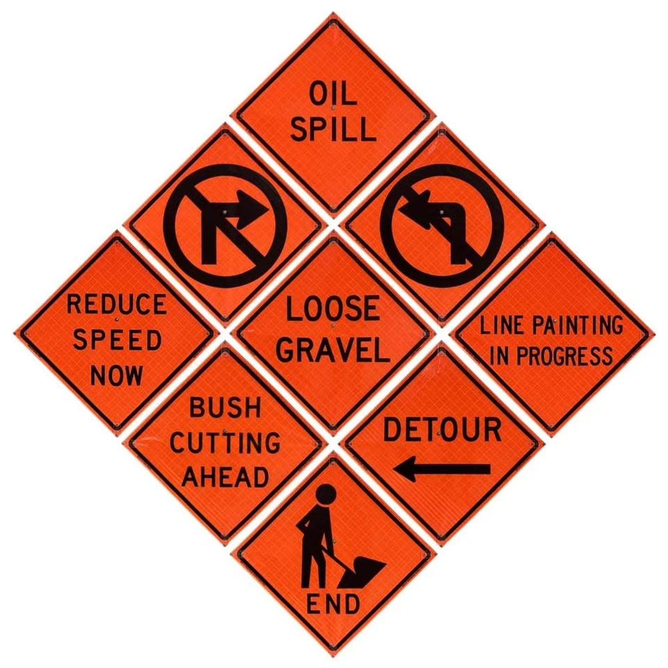 Temporary Traffic Control Roll up Signs
