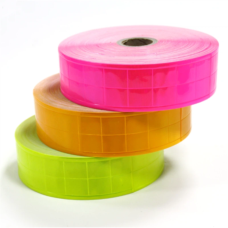 Pink Checkered PVC Reflective Tape For Clothing 5 Pink Checkered PVC Reflective Tape For Clothing 5