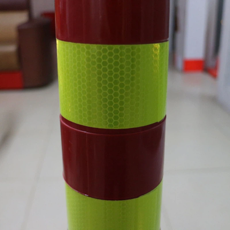 Fluorescent Yellow Reflective Strip for Flexible Post 4 Fluorescent Yellow Reflective Strip for Flexible Post 4