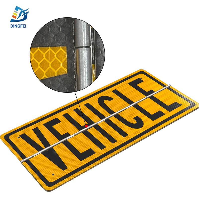 Reflective Warning Signs Aluminum Hinged Road 8 Reflective Warning Signs Aluminum Hinged Road 8
