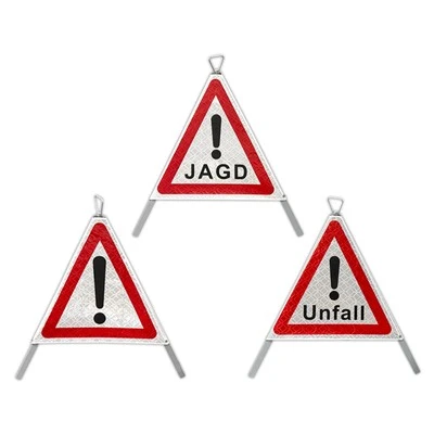 Custom 3-Sided Reflective Tripod Warning Sign Manufacturer