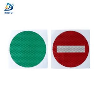 Honeycomb Reflective Stop Go Sign Sticker For Traffic Handheld