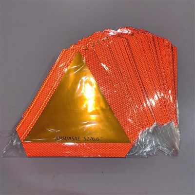 Orange Slow Moving Vehicle Sign Sticker