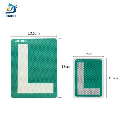 Spain V13 L Shape Reflective Sticker Plate For New Driver