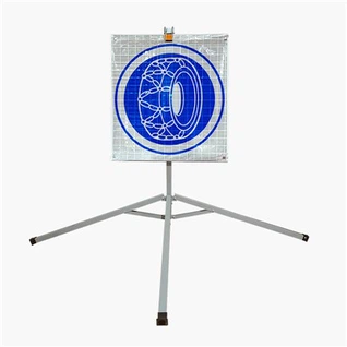 Tire Chains PVC Provisional Traffic Sign