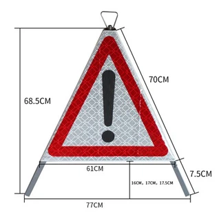 Warning Tent Tripod Caution Sign