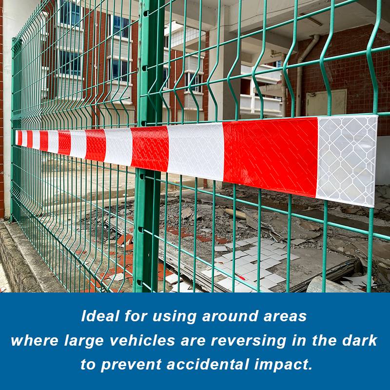 Strip PVC Fencing Red/White For Safety Warning