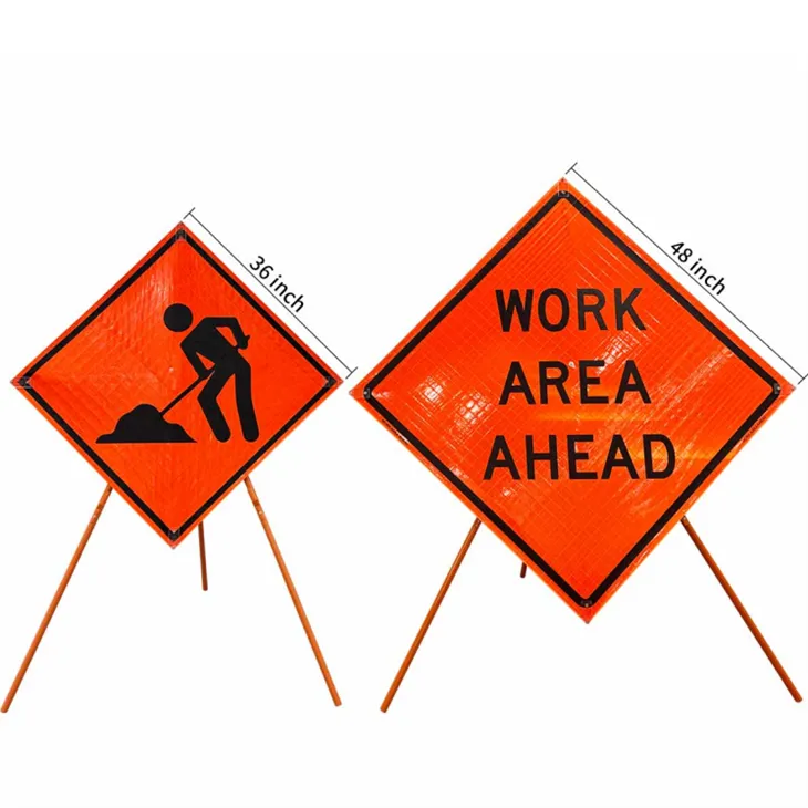 portable tripod traffic sign stand